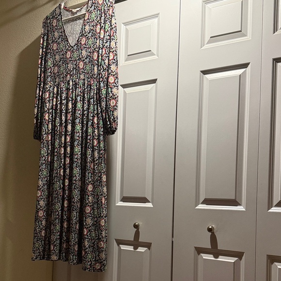 Boden Floral Long Sleeve Dress - Multicolor - Picture 5 of 6